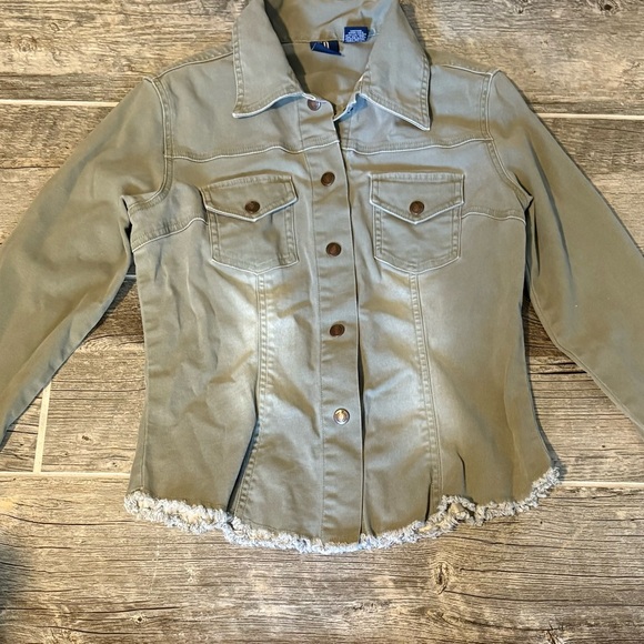 SO Women's Tan Jean Jacket - Picture 1 of 2